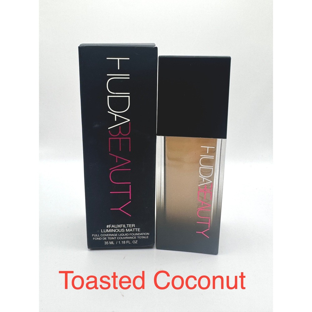 Huda Beauty FauxFilter Matte Foundation Toasted Coconut 240N NEW